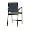 Lesro Newport Hip Chair Metal Frame, Bronze, RS Night Sky Back, MD Farro Seat NP1161 - alternate 2